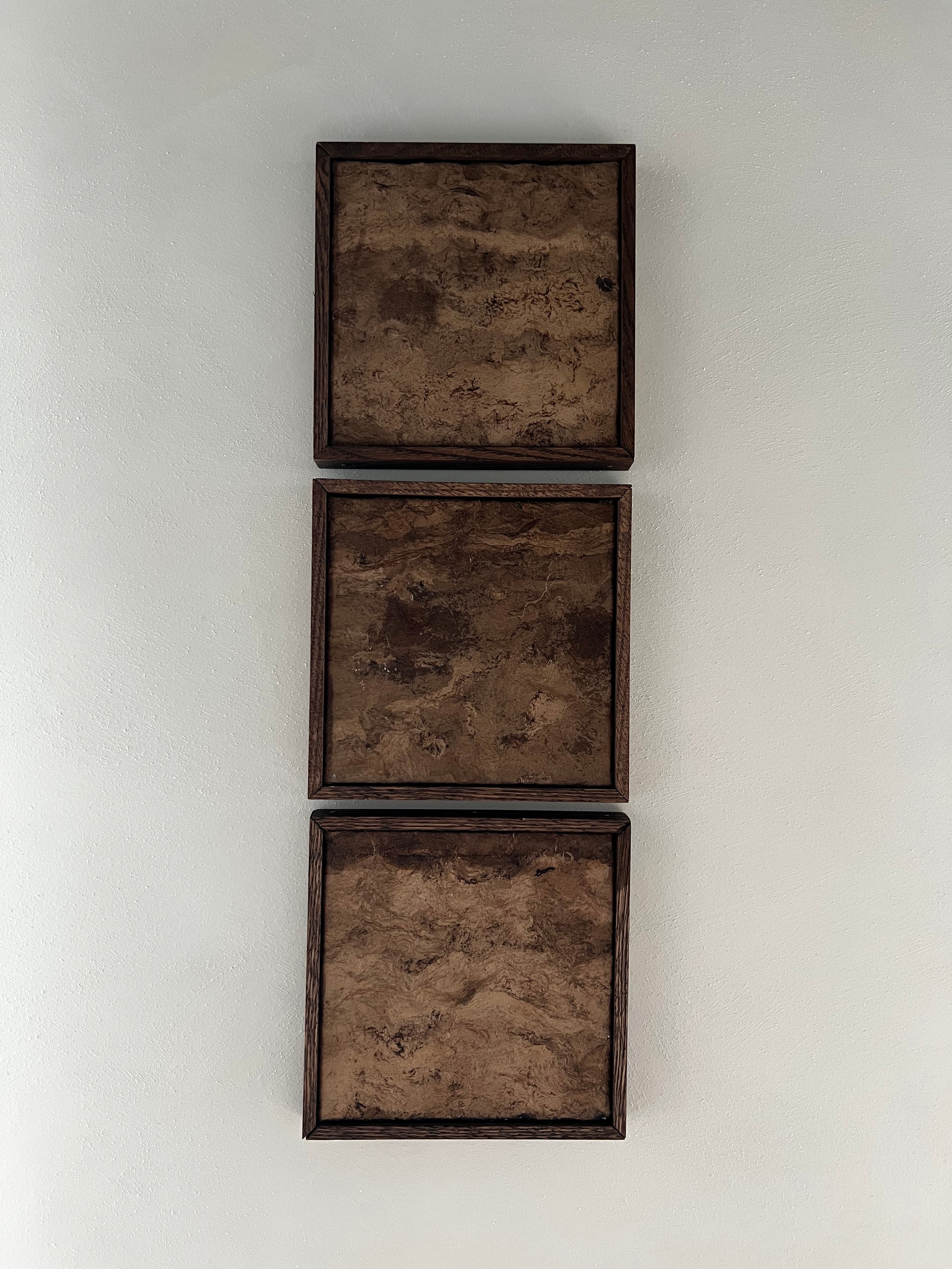 Triptyque en papier d'écorce